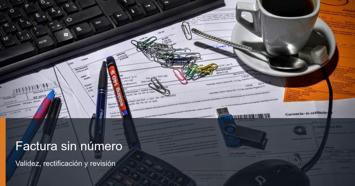 Facturas en papel revisadas para comprobar numeraci?n y datos obligatorios