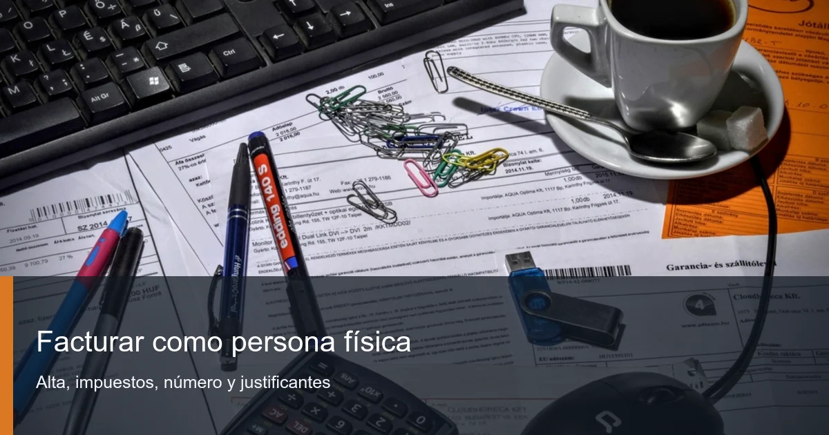 Facturas y justificantes preparados para revisar una actividad de persona f?sica
